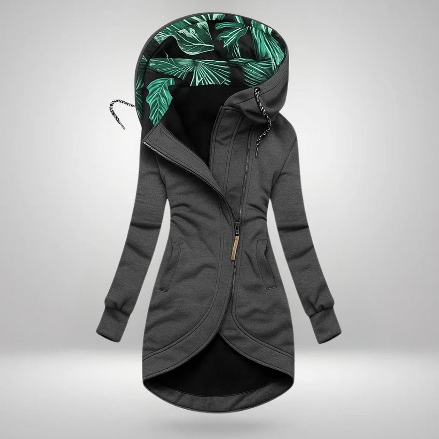 Vera | Long Hooded Zip Jacket