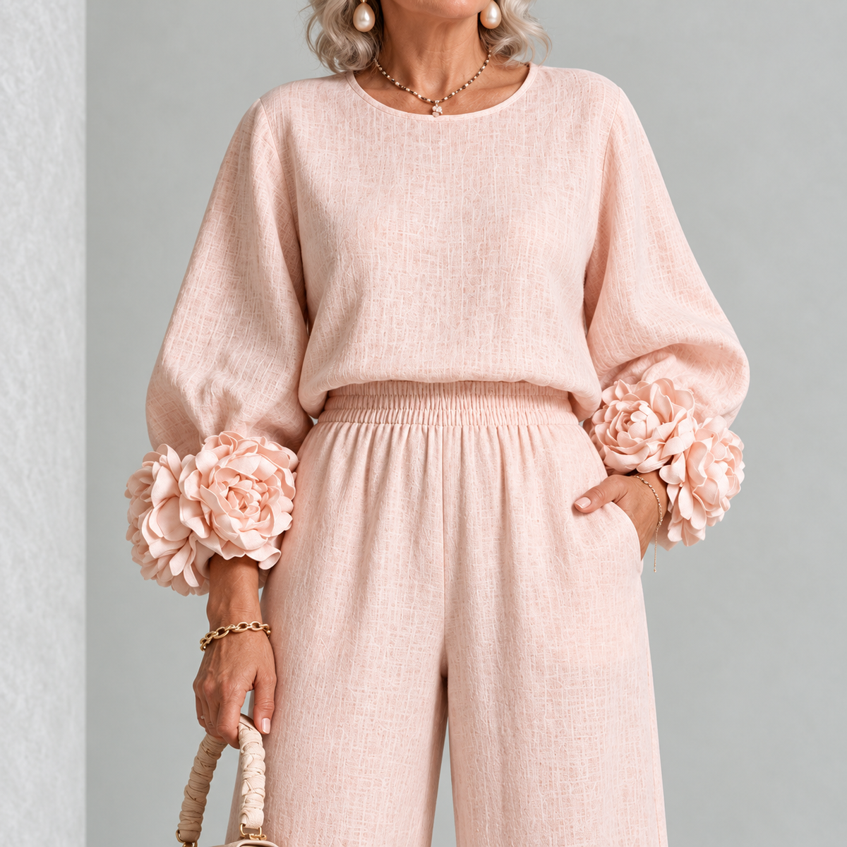 ROSALIE | FLORAL CUFF TWO-PIECE SET