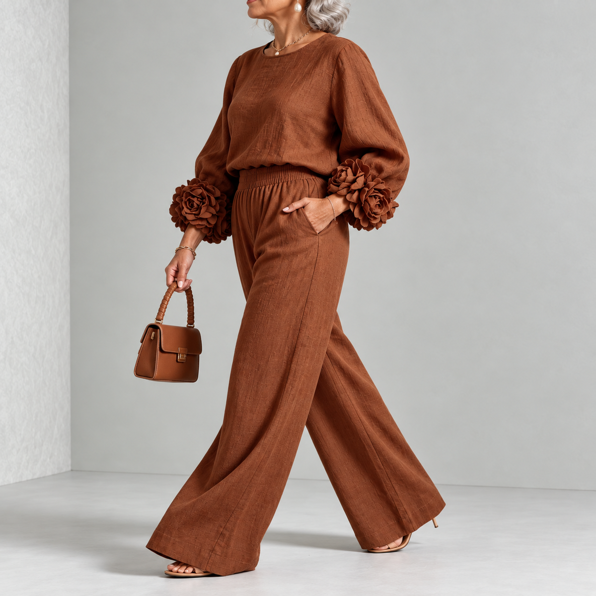 ROSALIE | FLORAL CUFF TWO-PIECE SET