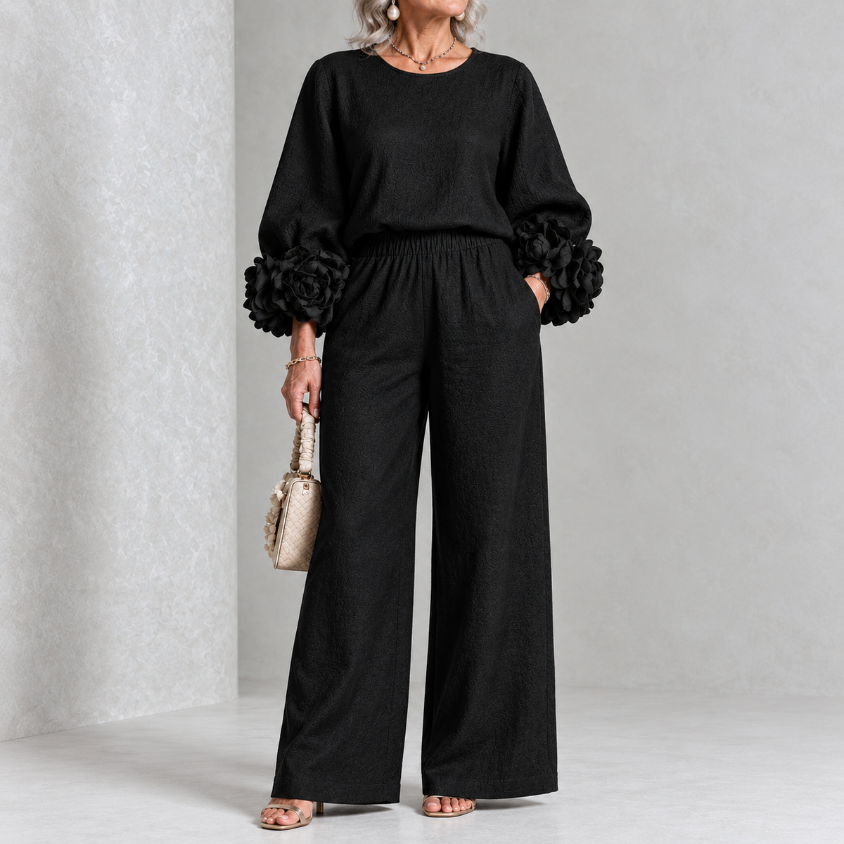 ROSALIE | FLORAL CUFF TWO-PIECE SET