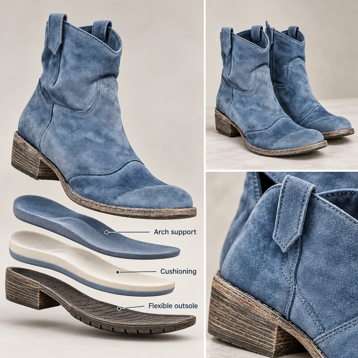 Hailey | Suede Comfort Boots