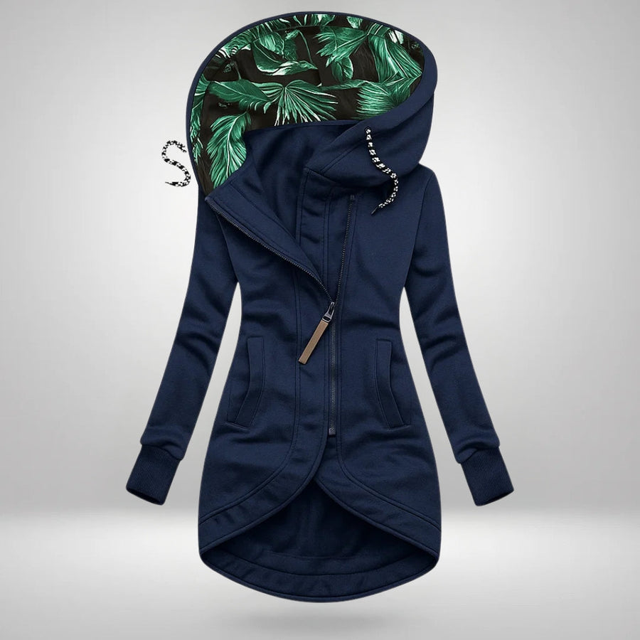 Vera | Long Hooded Zip Jacket