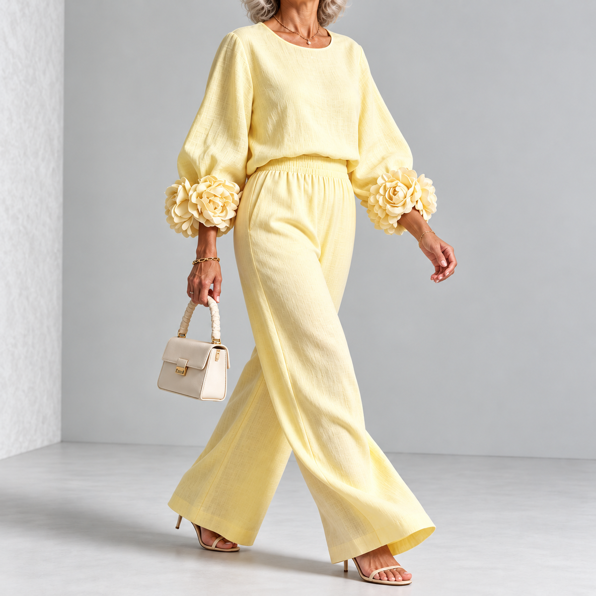 ROSALIE | FLORAL CUFF TWO-PIECE SET