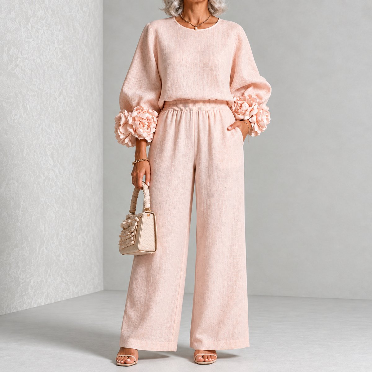 ROSALIE | FLORAL CUFF TWO-PIECE SET