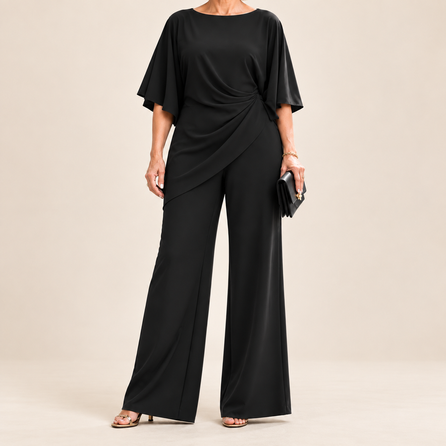 Lorna | Draped Waist Two Piece Set