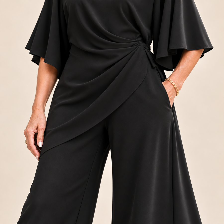 Lorna | Draped Waist Two Piece Set