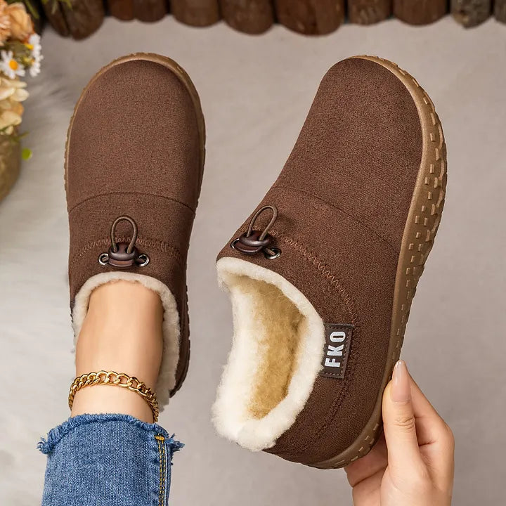 Kamira | Faux Fur Lined Slip-On Booties
