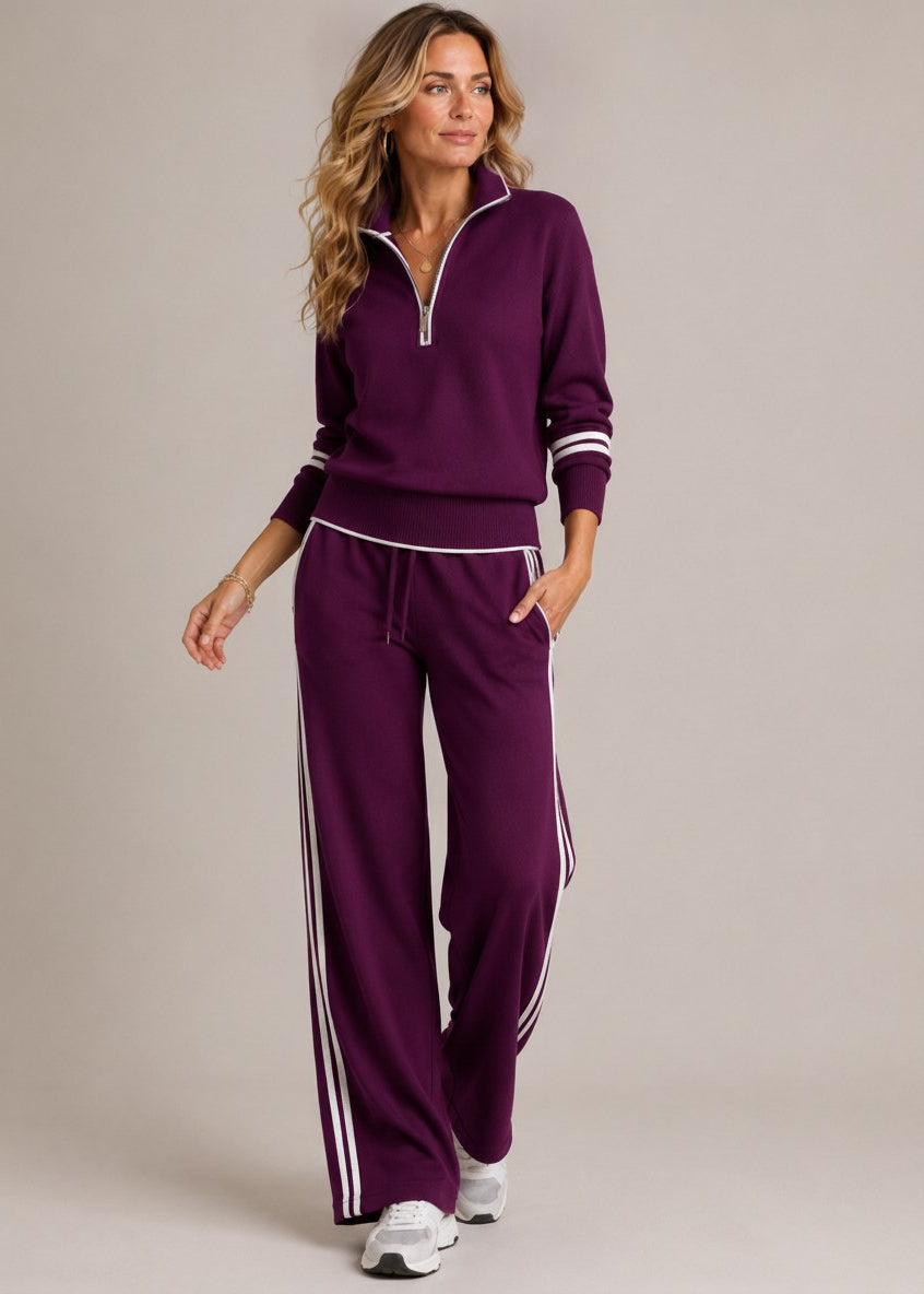 Ensemble Kate | Pull Demi-Zip & Pantalon
