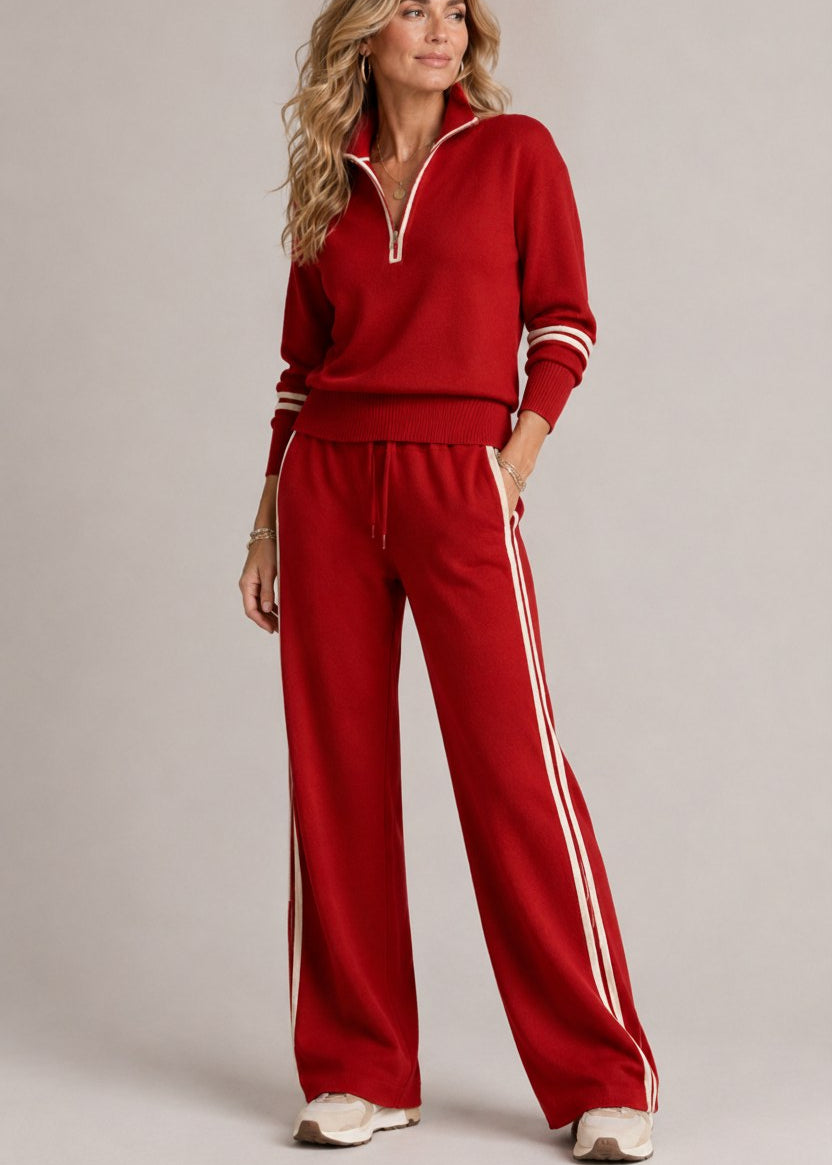 Ensemble Kate | Pull Demi-Zip & Pantalon