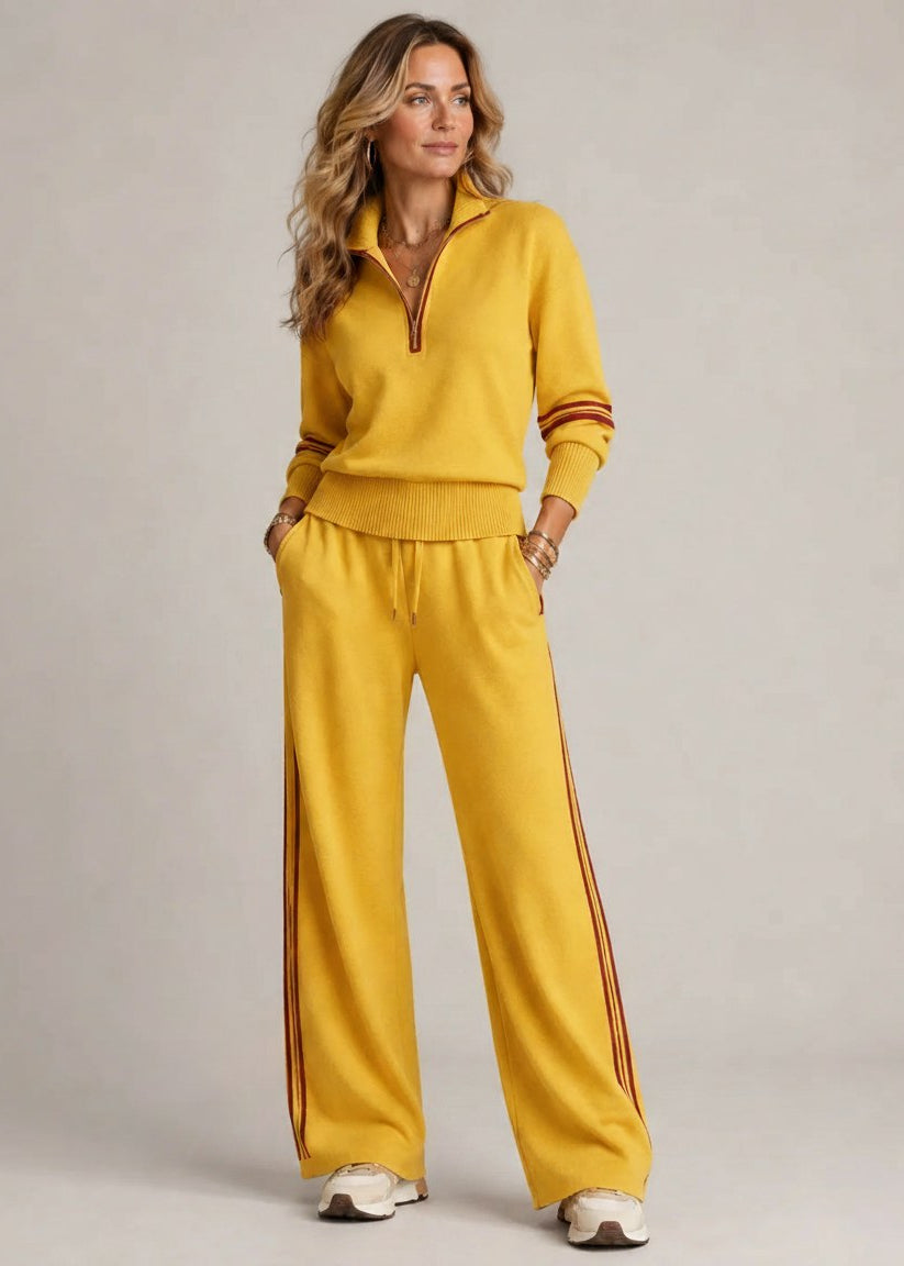 Ensemble Kate | Pull Demi-Zip & Pantalon